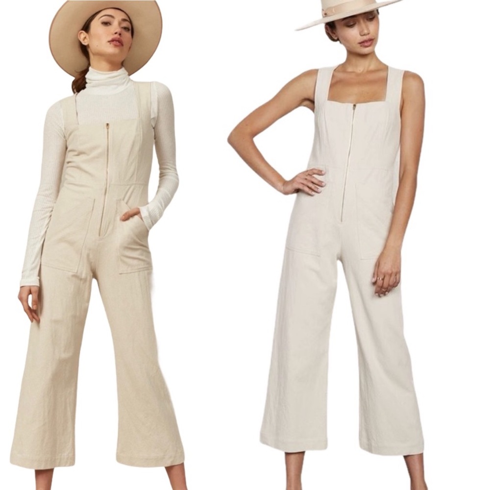 NWOT Rachel Pally Kai Linen Canvas Jumpsuit